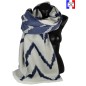 Châle Abysse bleu made in France