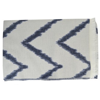 Châle Abysse bleu made in France