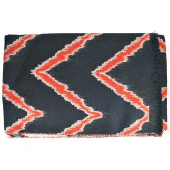 Châle Abysse noir made in France