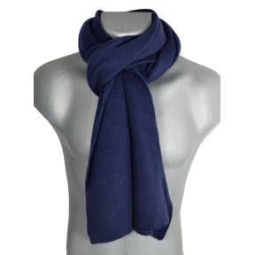 Echarpe maille viscose et cachemire marine