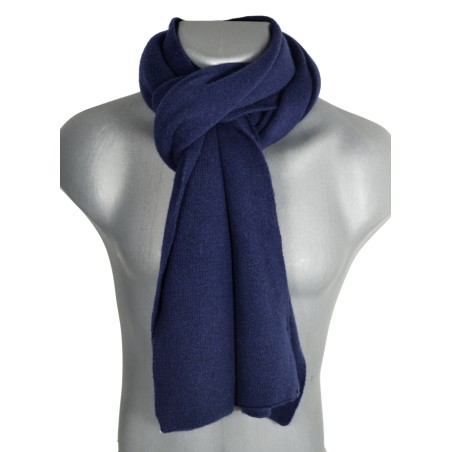 Echarpe maille viscose et cachemire marine