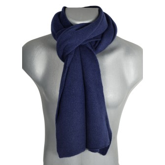 Echarpe maille viscose et cachemire marine
