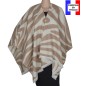 Poncho Ambigü beige made in France