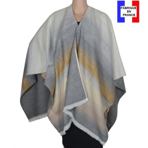 Poncho Alexandrin gris made in France