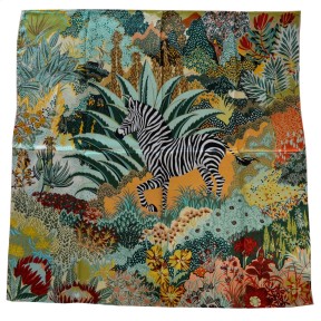 Carré en soie zebre