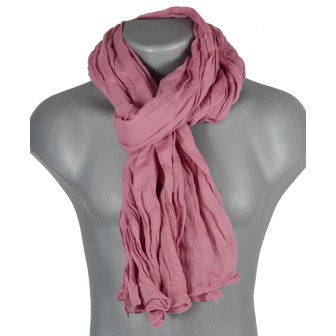 Cheche coton rose cachemire