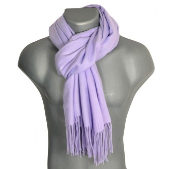 Echarpe très douce cachemire-laine mauve