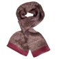 Foulard en soie homme paisley rouge