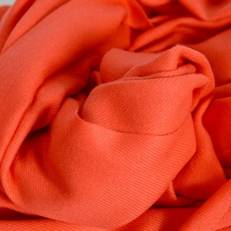 Echarpe très douce cachemire-laine corail