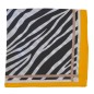 Carré soie 65cm zebre