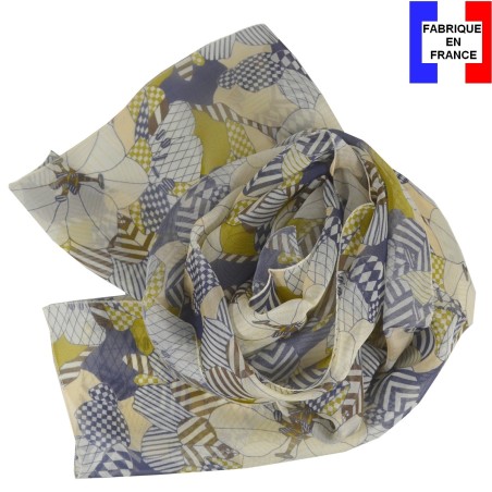 Foulard en soie Valentin fabriqué en France