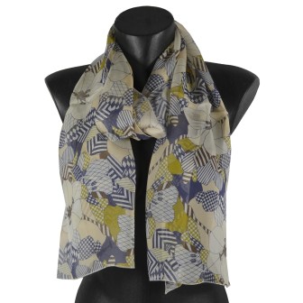 Foulard en soie Valentin fabriqué en France