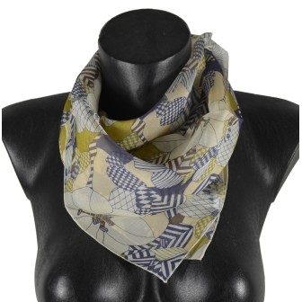 Carré de soie Valentin fabriqué en France