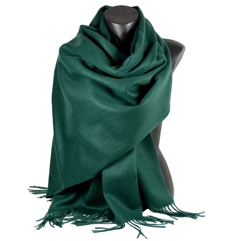 Châle en 100% cachemire de mongolie vert