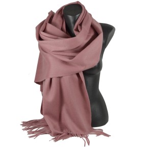 Châle en 100% cachemire de mongolie rose mountbatten