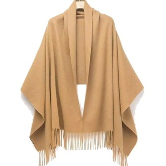 Châle en 100% cachemire de mongolie camel