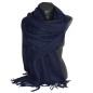 Châle en 100% cachemire de mongolie marine