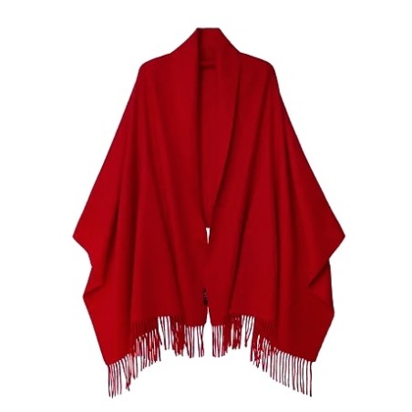 Châle en 100% cachemire de mongolie cerise