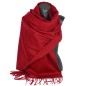 Châle en 100% cachemire de mongolie cerise