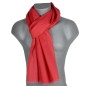 Echarpe en lin et coton rouge made in France