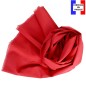 Echarpe en lin et coton rouge made in France