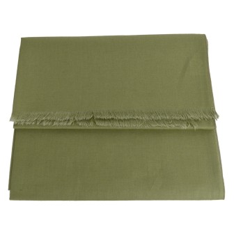 Echarpe en lin et coton kaki made in France