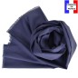 Echarpe en lin et coton marine made in France