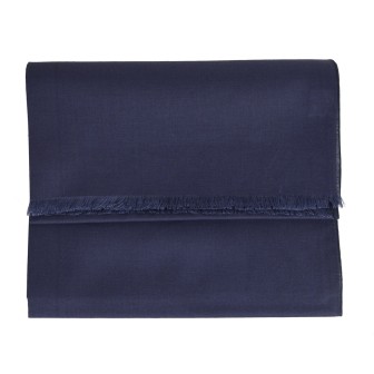 Echarpe en lin et coton marine made in France