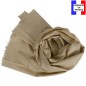 Echarpe en lin et coton beige made in France
