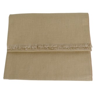 Echarpe en lin et coton beige made in France