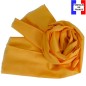 Echarpe en lin et coton jaune made in France