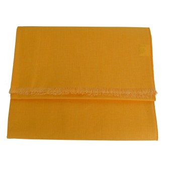 Echarpe en lin et coton jaune made in France