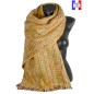 Châle mohair Milkshake jaune fabriqué en France