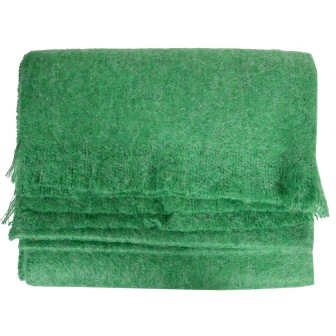 Châle mohair Mylene vert fabriqué en France