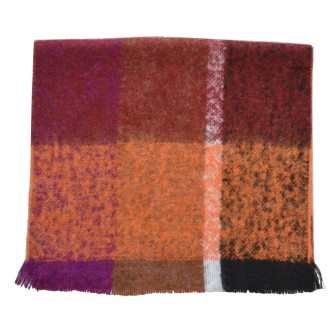 Echarpe mohair Maika orange made in France