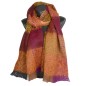 Echarpe mohair Maika orange made in France