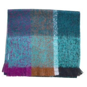 Echarpe mohair Maika verte made in France