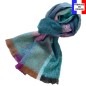 Echarpe mohair Maika verte made in France