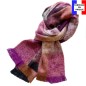 Echarpe mohair Maika rose made in France