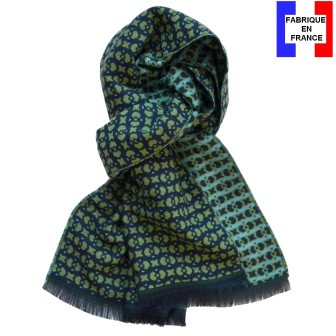 Echarpe homme mérinos Verone verte
