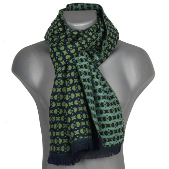 Echarpe homme mérinos Verone verte