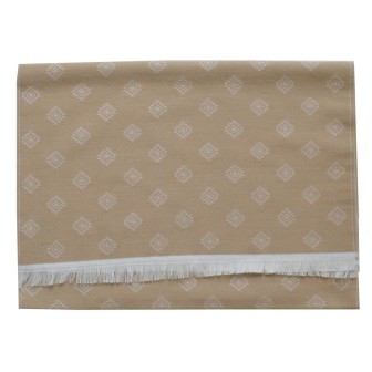 Echarpe homme merinos Vasco beige