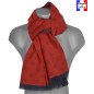 Echarpe homme merinos Vasco rouge