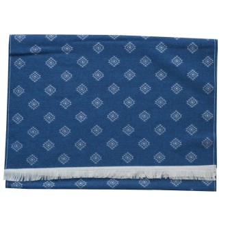 Echarpe homme merinos Vasco bleue