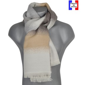 Echarpe homme merinos Vip beige
