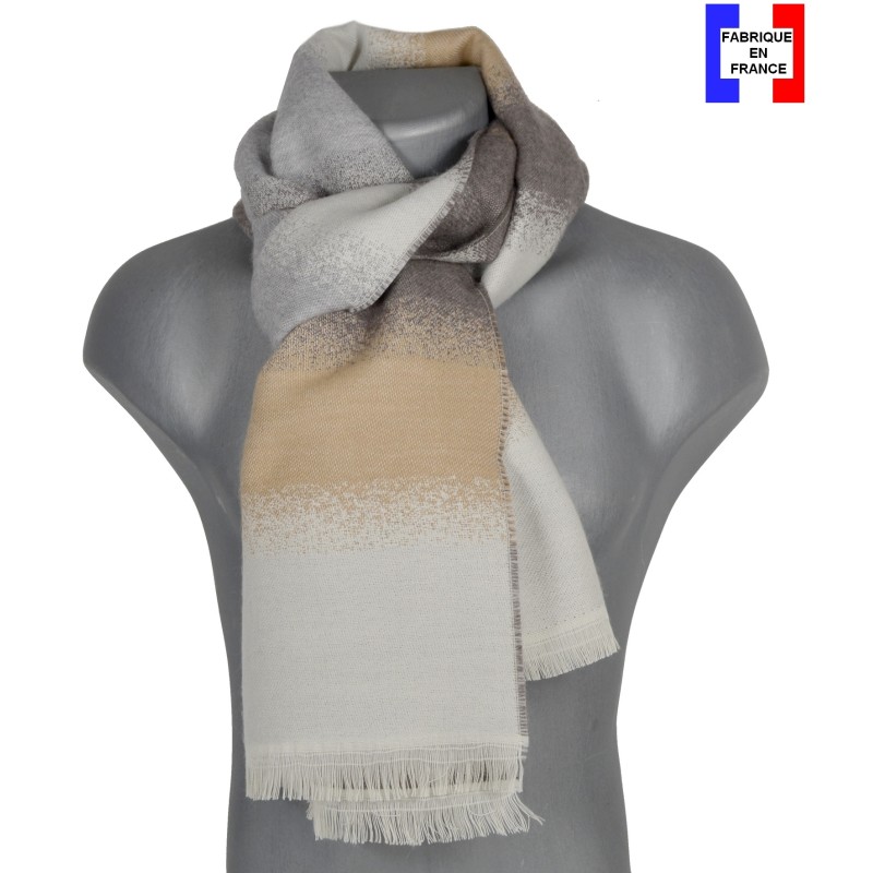 Echarpe homme merinos Vip beige