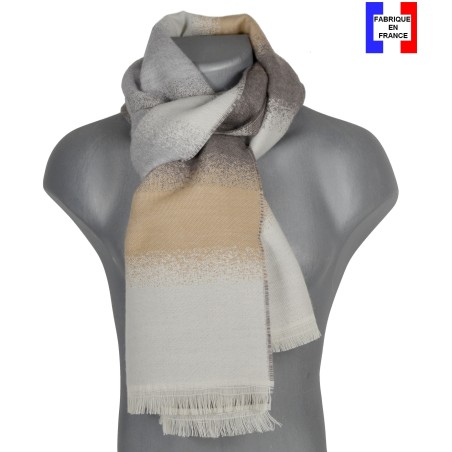 Echarpe homme merinos Vip beige