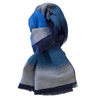 Echarpe homme merinos Vip bleu