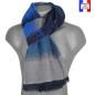 Echarpe homme merinos Vip bleu