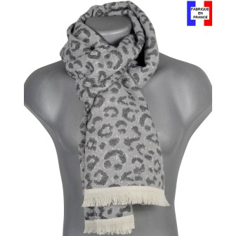 Echarpe homme merinos Volupté gris